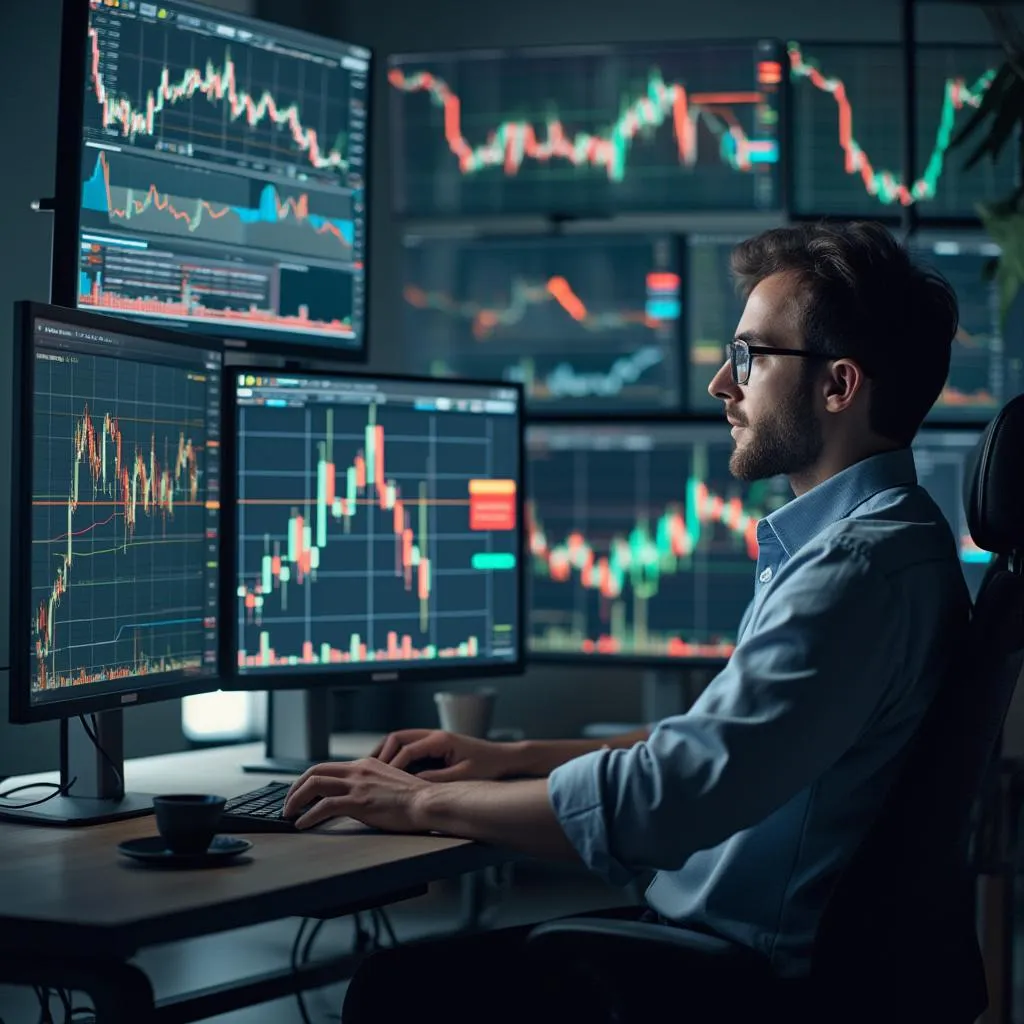 Consultor trabajando en análisis de mercado